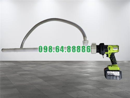 Bơm vỏ nhựa cầm tay hút kali hydroxit (KOH) trọng lượng nhẹ sạc pin nhanh 6A 18v