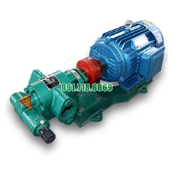 Bơm bánh răng KCB33.3 quay với tốc độ 1400 vòng/phút